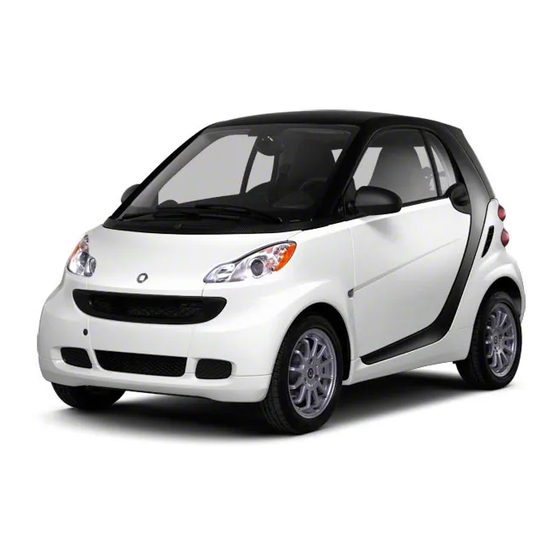 SMART fortwo coupé 2012 Service And Warranty Information