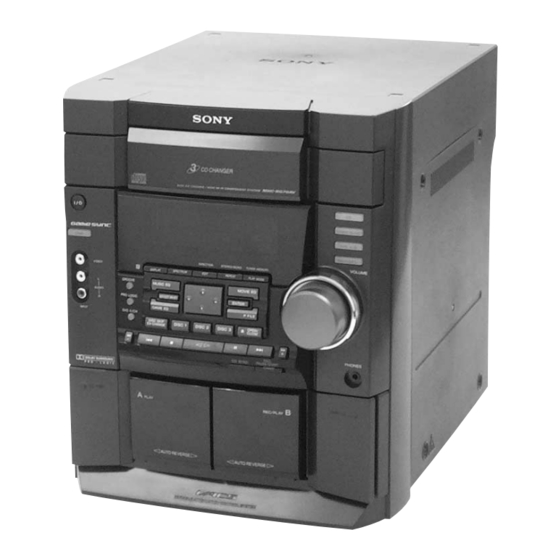 Sony HCD-DX60AV Service Manual