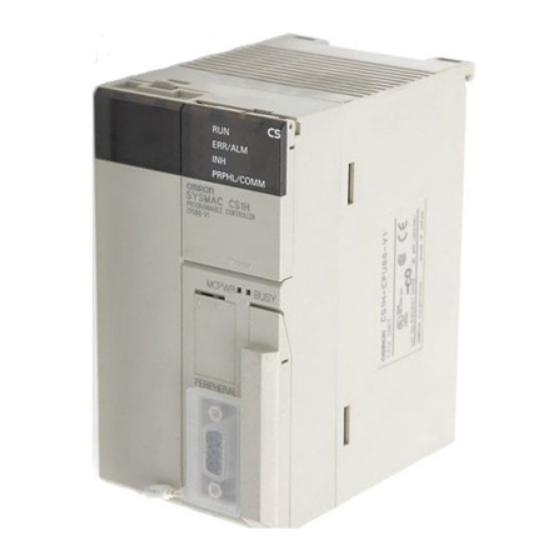Omron CS Series Operator's Manual