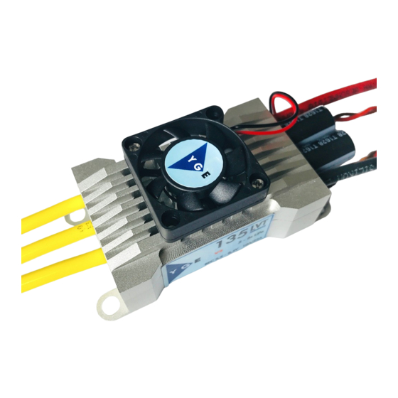 YGE 135LVT Quick Start Manual