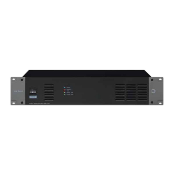 Amperes PA2480 480W 100V Instruction Manual