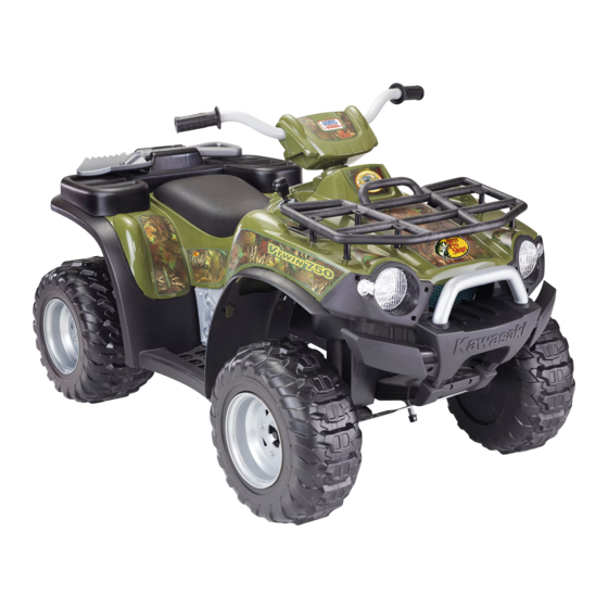 Fisher-Price Power Wheels Kawasaki BRUTE FORCE Owner's Manual With Assembly Instructions
