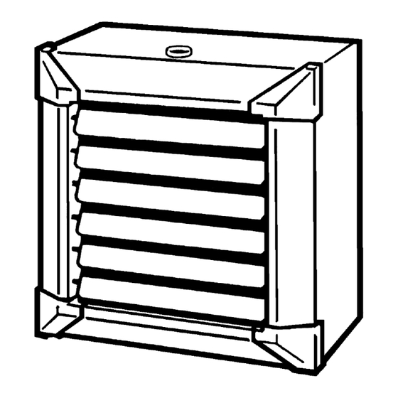 Reznor HYDRONIC UNIT HEATERS Installation, Operation And Maintenance Manual
