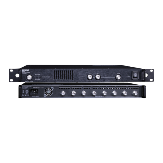 Shure PA821A User Manual