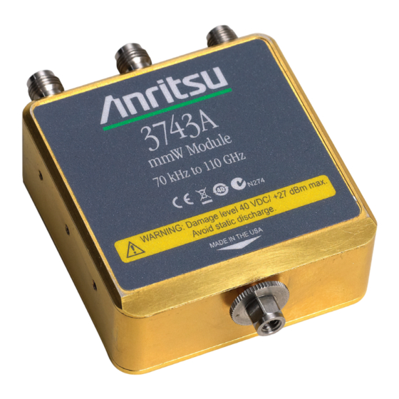Anritsu MA25400A Reference Manual