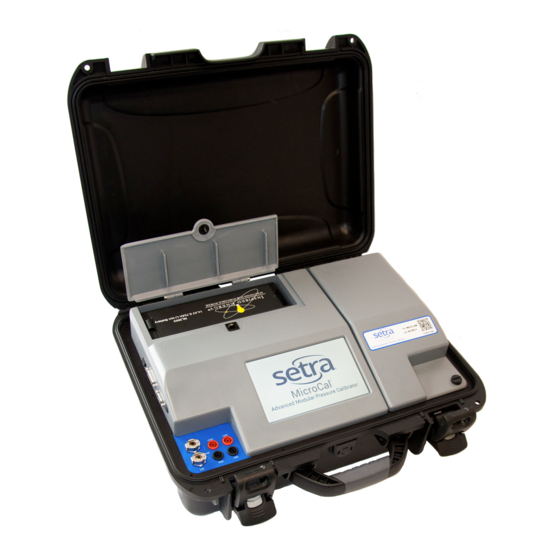 Setra Systems MicroCal User Manual