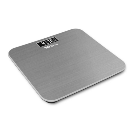 User Manuals: Mx Onda MX-PB2440 Bathroom Scale