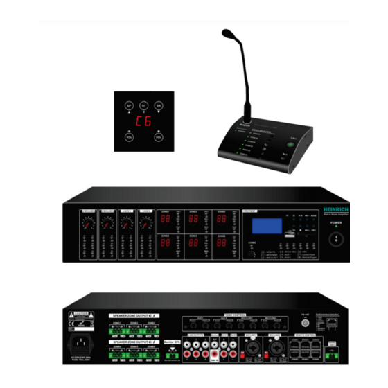 User Manuals: HEINRICH H6120M Matrix Mixer Amplifier