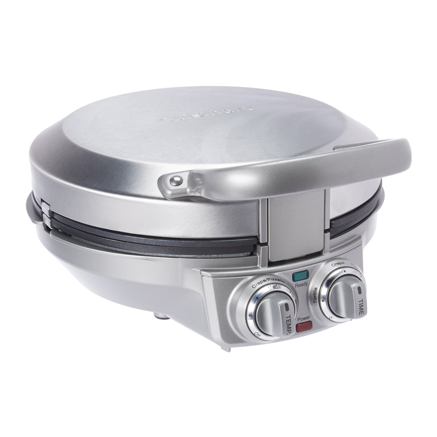 Cuisinart International Chef CPP-200 Series - Pizzelle/Pancake Plus Manual