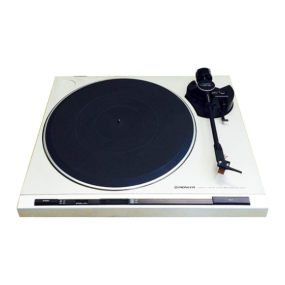 Pioneer PL-320 Service Manual