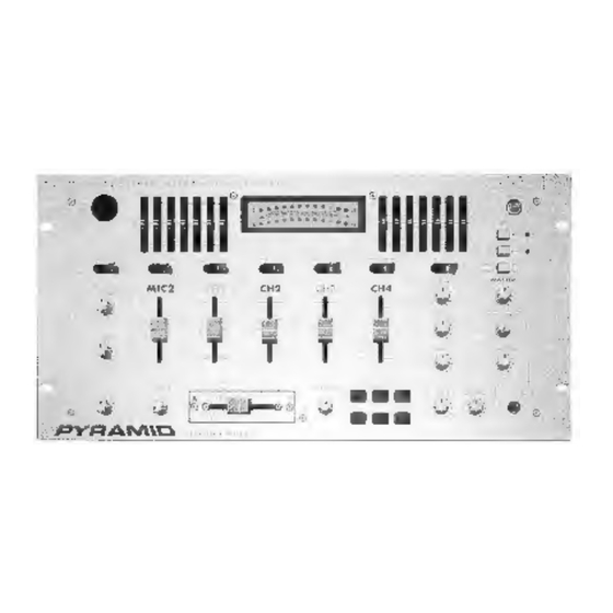 Pyramid Studio Pro PM-8501 Owner's Manual