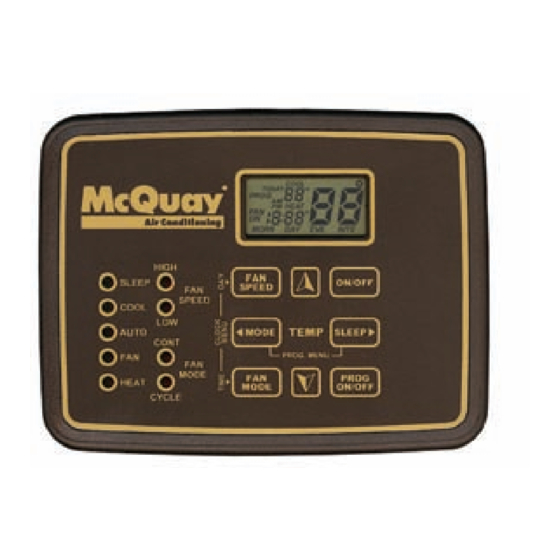 McQuay OM 1057 Operation Manual