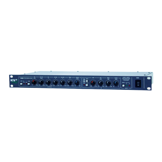KV2 Audio KVV 987 113 User Manual