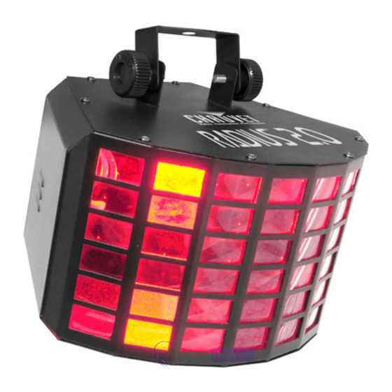 Chauvet RADIUS 2.0 Quick Reference Manual
