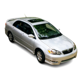 Toyota Corolla 2007 Pocket Reference Manual
