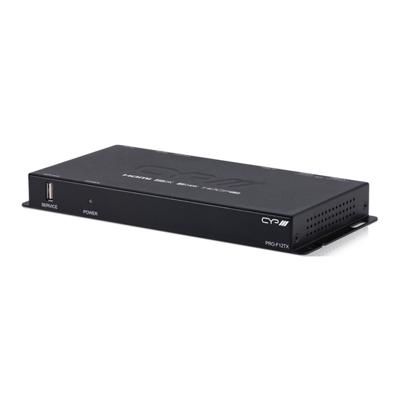 CYP PRO-F12TX Operation Manual