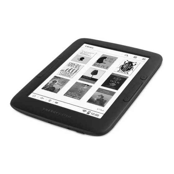 ENERGY SISTEM Energy eReader Pro Manual