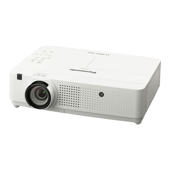 Panasonic PT-VX400NTEA Operating Instructions (Functional Manual)