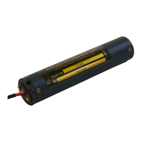 User Manuals: Applied Physics Systems 1540 Sensors