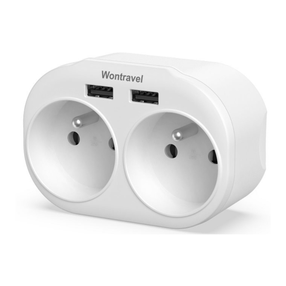 User Manuals: ALZA WW09-E2-2U Splitter Socket