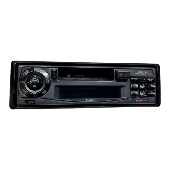 Clarion ARX4370R Owner's Manual