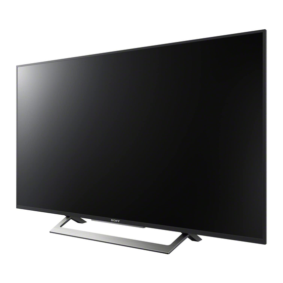 Sony XBR-49X800D Reference Manual