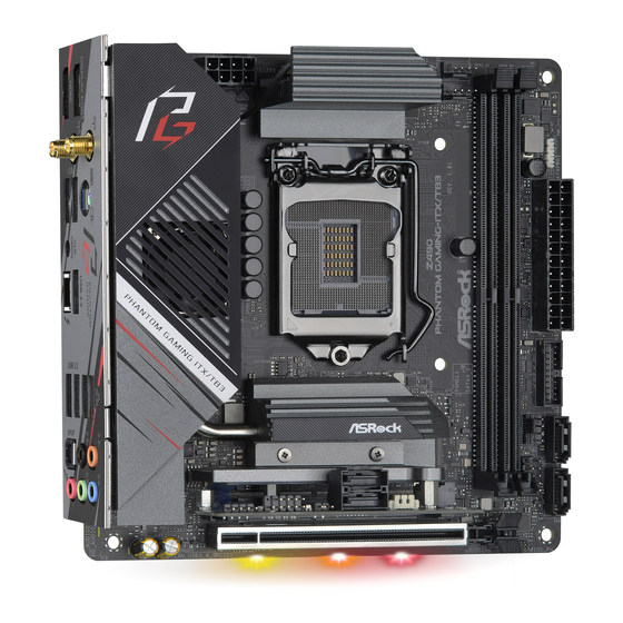 ASROCK Z490 PHANTOM GAMING-ITX/TB3 User Manual