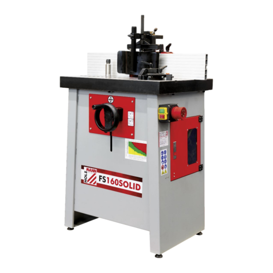 HOLZMANN MASCHINEN FS160SOLID Operating Manual