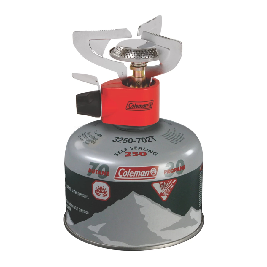 Coleman peak 1 - Butane/Propane Stove 3001 Series Manual