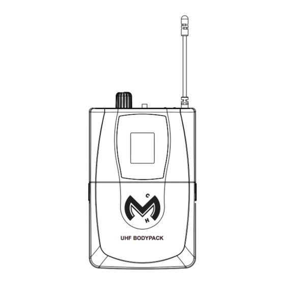 Mac Mah W-UHF-Bodypack Manuals