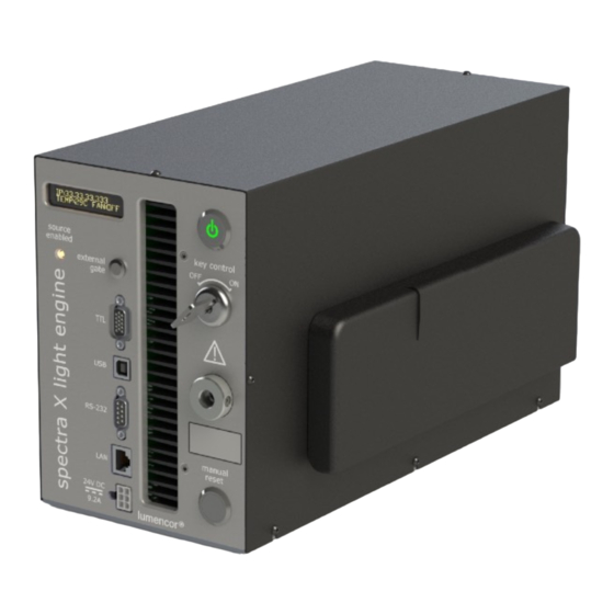 Lumencor SPECTRA X Light Engine Operation Manual