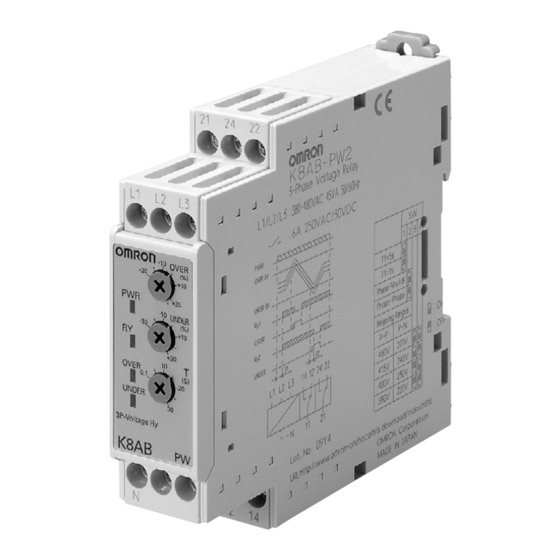 Omron K8AB-PW Product Manual