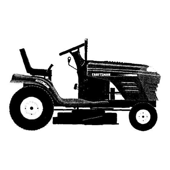 User Manuals: CRAFTSMAN 917.271065 Lawn Tractor Parts