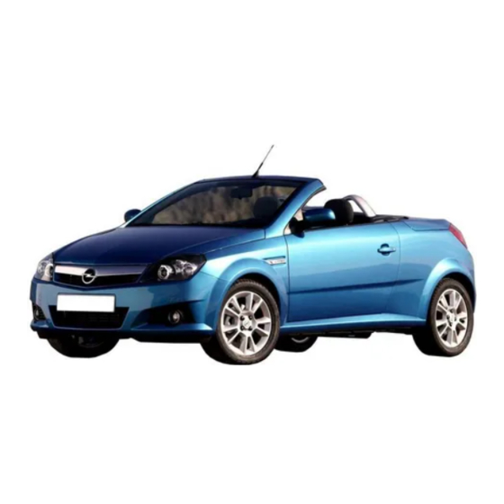 Opel Tigra TwinTop Owner's Manual