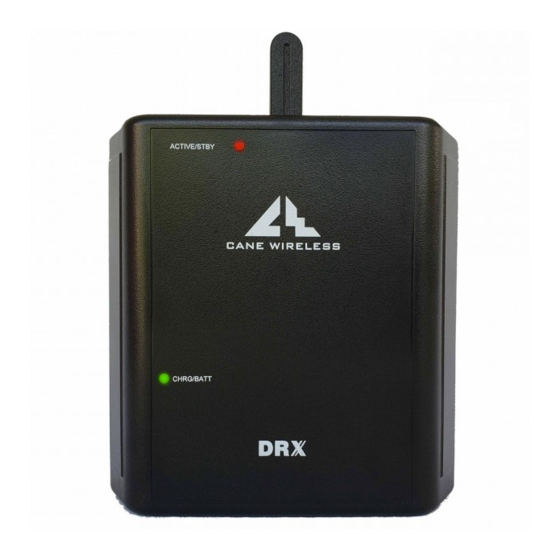 Cane DRX Range Extender Kit Installation Manual