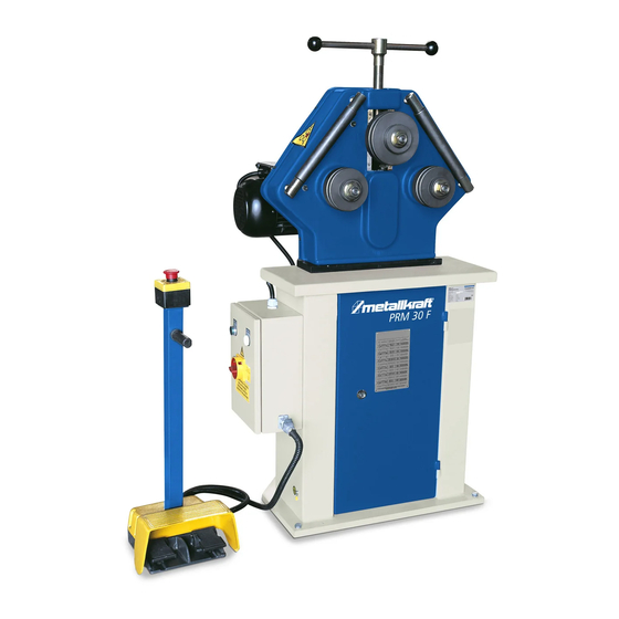 Metallkraft PRM 30 F Operating Instructions Manual