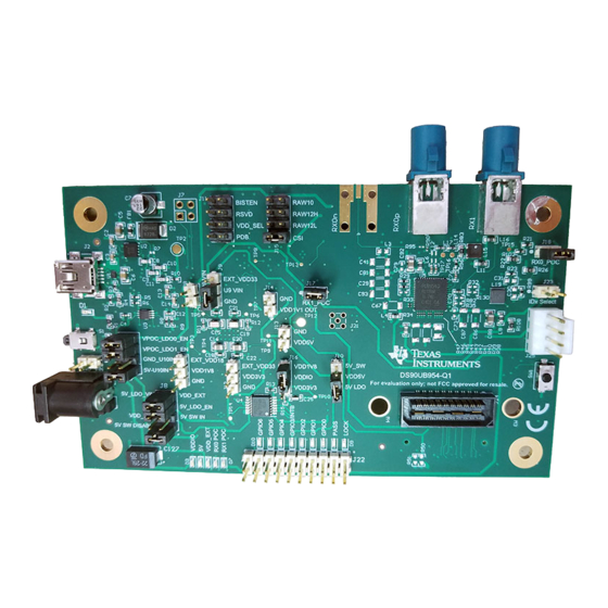 Texas Instruments DS90UB954-Q1EVM User Manual