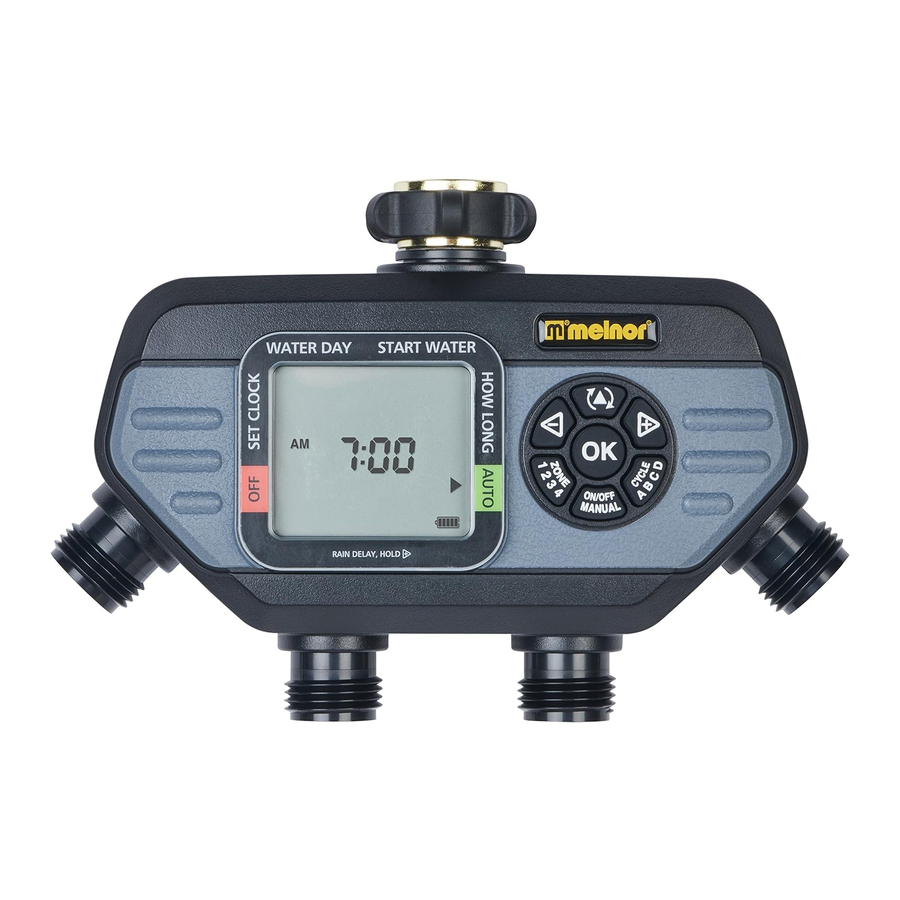 Melnor Hydrologic 73280 Advanced Four Zone Electronic Water Timer Manual Manualslib 3167