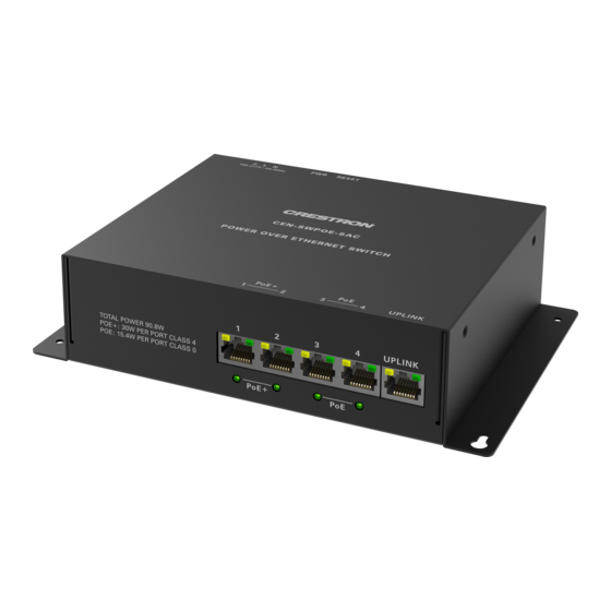 Crestron CEN-SWPOE-5AC Product Manual