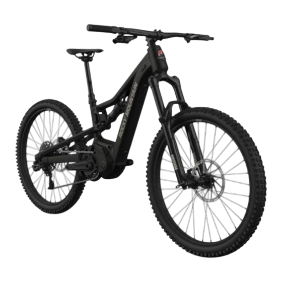 Rocky Mountain X Fusion Manic Platform Manual