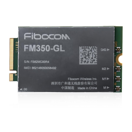 Fibocom FM350-GL-16 Hardware Manual