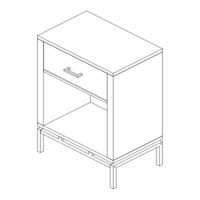 Anmytek Mid Century Floating Side Table H0070 Assembly & Instruction Manual