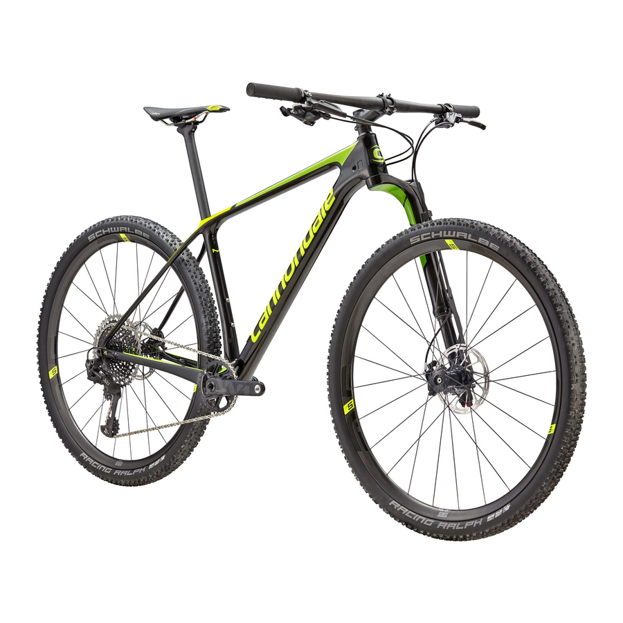 Cannondale Bicycle Owner's Manual