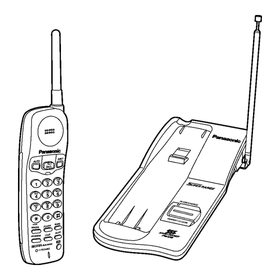 User Manuals: Panasonic KX-TC1205RUB Cordless Telephone