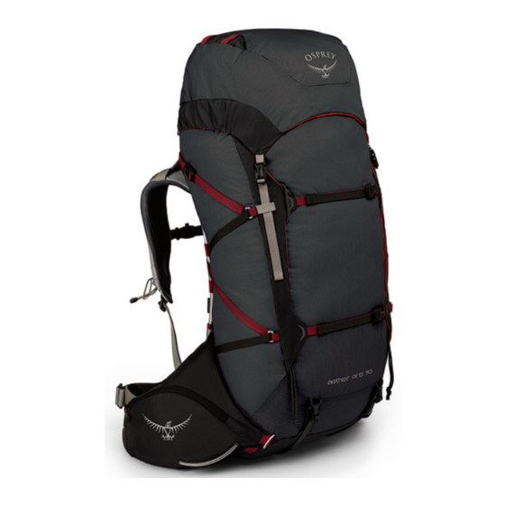 Osprey AETHER PRO 70 Owner's Manual