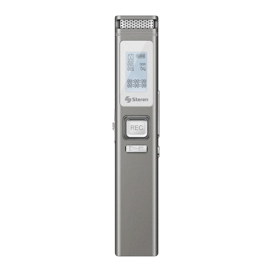 STEREN REC-854 - Digital Voice Recorder Manual