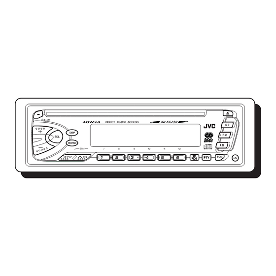 JVC KD-S673R Instructions Manual