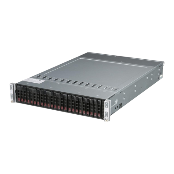 Supero 2U Twin3 SuperServer 2015TA-HTRF Manuals