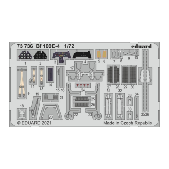 Eduard Bf 109E-4 Quick Start Manual