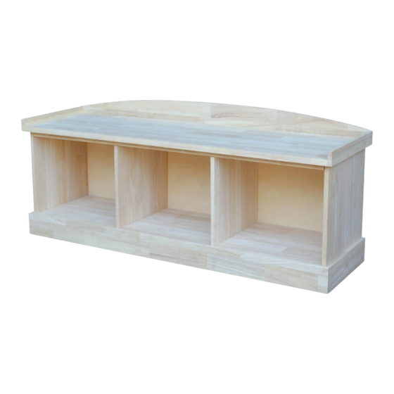 Unfinished Furniture of Wilmington BE-150 Assembly Instructions